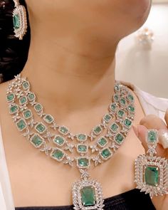 Luxury Kundan Necklace With American Diamond For Wedding, Luxury Elegant Kundan Necklace With American Diamond, Choker Jewellery, Bollywood Kundan Necklace With American Diamond, Luxury Bollywood Multicolor Necklace, Luxury Bollywood Necklaces With Gemstones, Silver Necklace Designs, Spiritual Necklace, Fancy Watches