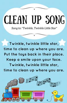 an app for kids to learn how to clean up song