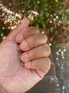 Finger Nail Rings, Knuckle Rings Aesthetic, Wudu Nail Rings, Rush Nails, Ring Nails, Nail Rings, Halal Nail Polish, Emerald Nails, Opal Nails