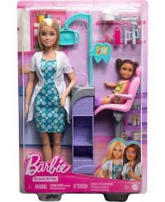 the barbie doll is in her dressing room