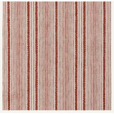 a red and white striped rug