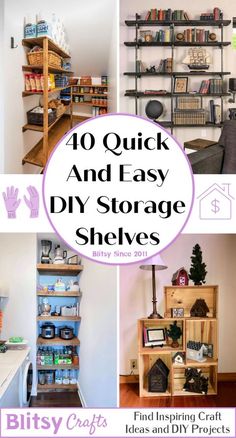 the top ten diy storage shelvings for your home and office, including bookshelves