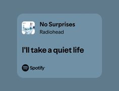 #music #spotify #lyrics #radiohead Radiohead Aesthetic, Radio Head, Aesthetic Lyrics, Love Lyrics, No Surprises, Seven Heavens, Music Spotify