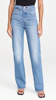 Levi's Ribcage Full Length Jeans | Shopbop Levy Jeans, 501 Levis Women Outfits, Levi's Ribcage, Full Length Jeans, Levis Ribcage, Levis Outfit, American Workwear, Clothing Shopping, Style Goals