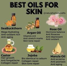 Best Oils For Skin, Best Oil For Skin, Natural Oils For Skin, Anti Aging Vitamins, Essential Oils For Skin, Daily Health Tips, Learn Something New, Natural Therapy, Healthy Foodie