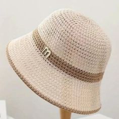 New In Original Packaging. Comfortable And Stylish Bucket Hat. In Beige With Tan Trim. Folds Easily For Travel. Msrp $13.57 Usd Crochet Socks Pattern, Tan Trim, Socks Pattern, Crochet Bucket, Crochet Bucket Hat, Crochet Socks, Sock Patterns, Beige Color, Bucket Hat