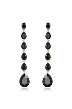 What's more stunning than our 3.55 inch Crystallized Drop Earrings? Nothing could be more bold. And styling a little black dress just got easier. If you're fierce, wear them casually. They're a best seller, after all.- Elongate your neckline- Dipped in 18k gold- Goddess length of 3.55"- Width: 0.4 Inches - Hypoallergenic surgical steel posts Gold Goddess, Glamorous Jewelry, Peridot Crystal, Back Necklace, Chain Anklet, Dream Jewelry, Gold Plated Earrings, Gold Plated Chains, Black Crystals