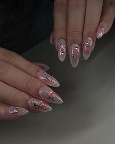 Cosmic Nails, Fantasy Nails, Simple Gel Nails, Pearl Nails, Bling Acrylic Nails