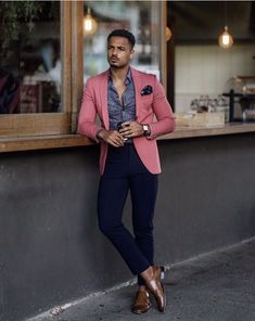 Cheap Suits, Blazer Outfits Men, Dress Suits For Men, Fashion Suits For Men, Mens Fashion Classy, Brown Shoes, Dress Suit, Slim Fit Suit