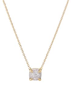 David Yurman Chatelaine Pendant Necklace in 18K Yellow Gold with Full Pave Diamonds, 18 Pave Diamond Necklace, Jewelry Nook, David Yurman Pendant, David Yurman Necklace, David Yurman Jewelry, Necklace Ideas, Pave Pendant, Jewelry Post, Preppy Girl