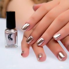 WUVPOTD 6ml Mirror Nail Polish Plating Silver Paste Metal Color Stainless Steel 15ml Size: 6 mL.  Color: Multicolor. Mirror Effect Nail Polish, Mirror Nail Polish, Metallic Nail Polish, Nail Polish Storage, Nail Effects, Mirror Nails, Steel Mirror, Silver Nail, Nail Polish Brands