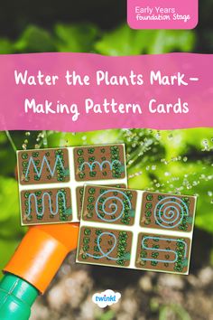 As your children explore mark marking, it can be useful to provide inspiration for creating different types of marks in order to help them when they progress towards forming letters. These Water the Plants Mark-Making Pattern Cards are a great way to encourage mark making and will make an excellent resource when you're exploring the theme of plants and growing with your young learners. Continuous Provision, Pattern Cards, Plants Growing, Letter Form, Card Patterns