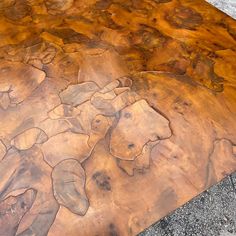 a wooden table that has been made with wood