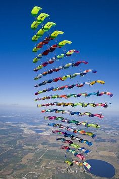 there are many kites flying in the sky