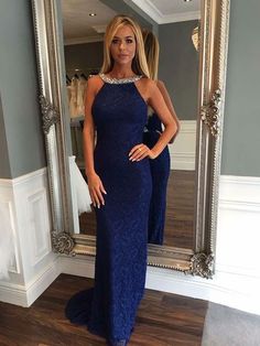 Prom Dresses Royal Blue, Royal Blue Prom Dress, Royal Blue Prom, Prom Fashion, Gown Prom Dresses, Sweep Train Prom Dress, Prom Dresses Long Lace, Blue Prom Dress, Deb Dresses