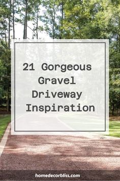 21 Gorgeous Gravel Driveway Inspiration Long Asphalt Driveway Ideas, Beautiful Gravel Driveway, Pea Gravel Parking Pad, Affordable Driveway Ideas, Farmhouse Driveway Ideas, Expanding Driveway Ideas, Country Driveway Ideas, Rustic Driveway Entrance Ideas, Pea Gravel Driveway Ideas