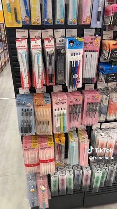 there are many different types of toothbrushes on display in the store and one is for sale