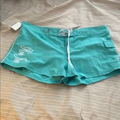 Women’s Ron Jon Swim Board Shorts. Nwt Y2k Swim Shorts, Green Cotton Bottoms For Poolside, H20 Outfits, 2000s Closet, Womens Board Shorts, Emma Gilbert, Inner Monster, 2000s Outfit, Tankini With Shorts