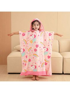 1PC Kids Hooded Beach Towel For Girls,Bath Pool Beach Poncho Towels Super Soft & Absorbent Towel Children Dinosaur Beach Towels For 7-12 Years Old Multicolor    Microfiber Animal    Bathroom, size features are:Bust: ,Length: ,Sleeve Length: Hooded Beach Towel, Animal Bathroom, Beach Poncho, China Crafts, Hooded Bath Towels, Bathroom Size, Towels Kids, Bath Girls, Hooded Poncho