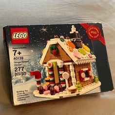 a lego christmas house with candy and candies