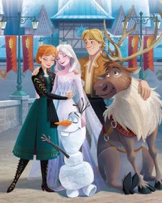 an image of frozen princess and her friends