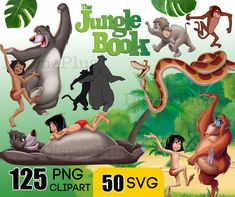 the jungle book clipart bundle