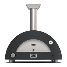 an alfa pizza oven is shown on a white background