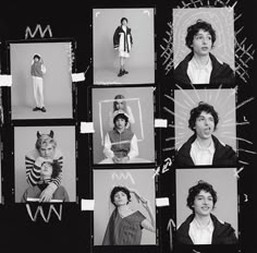 black and white photograph of women in costume from the 1960s to present as an advertisement for m & m