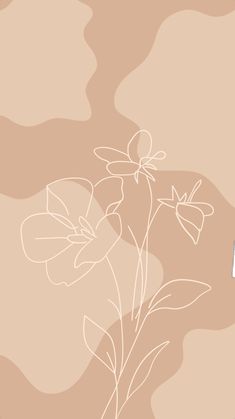 an abstract floral background with flowers and leaves in white on light pink, brown or beige