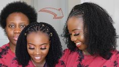 Kin Kin Braid Hair Styles, Halo Braid, Curly Fro, Curly Clip Ins, Quick Natural Hair Styles, Goddess Braids Hairstyles, Human Braiding Hair, Protective Style, Hair Braids