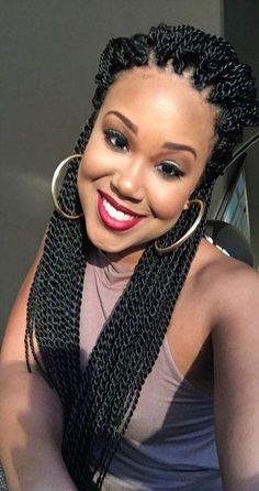 Braids Styles African American Senegalese Twists 22 Super Ideas #braids #senegalesetwist Senegalese Hairstyles, Crochet Senegalese Twist, Stylish Braids, Senegalese Twist Crochet Braids, Crochet Styles, Protective Hair, Braid Inspiration, Hair Crochet