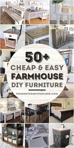 the top 50 cheap and easy farmhouse furniture