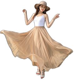 Pleated Circle Skirt, Skirt Dance, Long Linen Skirt, Chiffon White Dress, Handmade Skirts, Wool Clothing, Long Skirts For Women, Skirt For Women, Spring Skirts