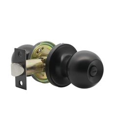 an image of a black door knob