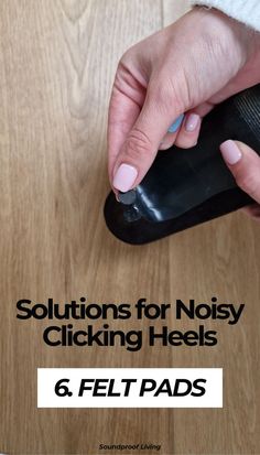 One of the easiest ways to reduce the clicking noise from your shoe heels is to add DIY pads. You can use rubber, cork, felt, foam, or similar materials. Cork and felt pads are perfect for dancing or walking on smooth surfaces, but they don't work well in wet conditions. Rubber pads are better for that. Click to learn more and get more ideas. Gaffer Tape, Shoe Heels, Dorothy Gale, No Place Like Home, Duct Tape, Noise Reduction, Cork, Dancing