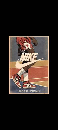 Sporty Wallpaper Aesthetic, Vintage Nike Poster, Retro Iphone Wallpaper, Home Gym Wall, Jordan Shoes Wallpaper, Nike Wallpaper Backgrounds, Nike Wallpaper Iphone, Gym Wall Art, Nike Poster