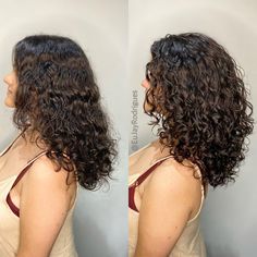 Shoulder Length Curly Hair Layers, V Shaped Haircut With Layers Curly Hair, Curly Hair Cuts Volume, Haircut For 2c Hair, Curly Haircuts 2c, Short Vs Long Layers, 2c 3a Haircut, 3b Curly Haircuts Medium