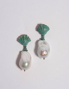 Luxury Pearl Shell, Shell Earrings Large, Donna Sheridan Earrings, Luxury Handmade Pearl Earrings, Handmade Luxury Pearl Earrings, Handmade Luxury Baroque Pearl Earrings, Luxury Handmade Baroque Pearl Earrings, Luxury Pearl Gemstone Earrings, Luxury Handmade Baroque Pearl Jewelry