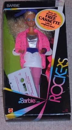 the barbie doll is in its box and it's packaged for $ 3 99