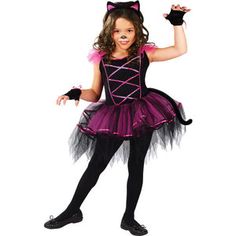 Halloween Makeup Kids, Obličejové Masky, Cat Halloween Makeup, Pink Kitty, Black Tutu, Hallowen Costume, Cat Costume