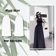 🌟 Plaid Skirt Sewing Pattern 🌟 Step into elegance and sophistication with the Pleated Skirt - a perfect digital sewing pattern for advanced sewists. This pleated skirt will add a timeless touch to your wardrobe, making it an ideal piece for formal occasions, workwear, or casual chic. 📥 Instant Digital Download: - The pattern is provided in English. - Available in full-size print-at-home pattern pieces (US Letter, A4, A0). - Includes a detailed, step-by-step illustrated tutorial for guidance t Pleated Maxi Skirt Sewing Pattern, Flowy A-line Pleated Skirt With Elastic Waistband, 4-way Stretch Pleated Skirt, Midi Skirt Sewing Pattern, Pleated Skirt Pattern, Plaid Pleated Skirt, Sewing Courses, Pattern Steps, Skirt Patterns Sewing