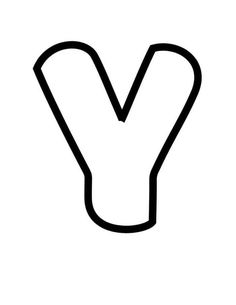 the letter y is in black and white