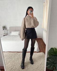 Look Legging, First Date Outfits, Europe Outfits, Look Rock, Winter Fashion Outfits Casual