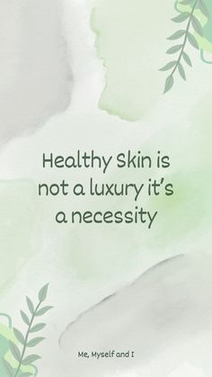 Don't do skincare as if it's luxury, do as if it's necessary | Skincare Necessity| Skin Wellness | Skin Care Commitment Skin Care For Men, Post Ideas, Beauty Quotes, Better Skin, Healthy Skin, Skin Care