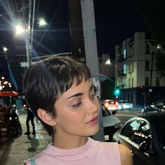 grace brinkly on Instagram: "slaynation" Pretty Pixie Haircut, Twiggy Pixie Haircut, 1960s Pixie Haircut, Pixie Bangs Short, Pixie Hairstyles Straight Hair, Grown Out Pixie Haircut, 60s Mod Pixie Cut, Short Pixie Straight Hair, Pixie Haircut Square Face