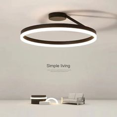 Black White Bedrooms, Circle Chandelier, Circular Lighting, Modern Ceiling Lamps, Lustre Design, Ceiling Lamps Bedroom, Indoor Lighting Fixtures, Outdoor Balcony