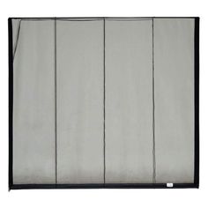 an empty room divider with four panels