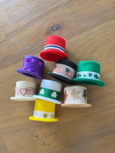 Set of 8 assorted mini top hats Affordable Casual Mini Hats For Gifts, Mini Top Hats, Mini Hats, Mini Top Hat, Top Hats, Mini Top, Hat Set, From Santa, Santa Maria