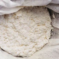 flour in a bag on top of a table