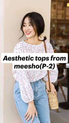 Meesho Aesthetic Outfit Summer, Aesthetic Tops On Meesho, Meesho Tops, Meesho Finds, Cheap Outfits, Aesthetic Tops, Cute Cheap Outfits, Cute Clothing Stores